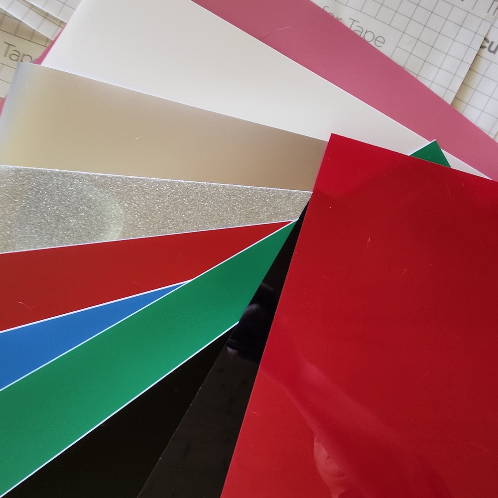 Cricut Art Prints in Red, Pink, Green, Blue, Black, Silver, White